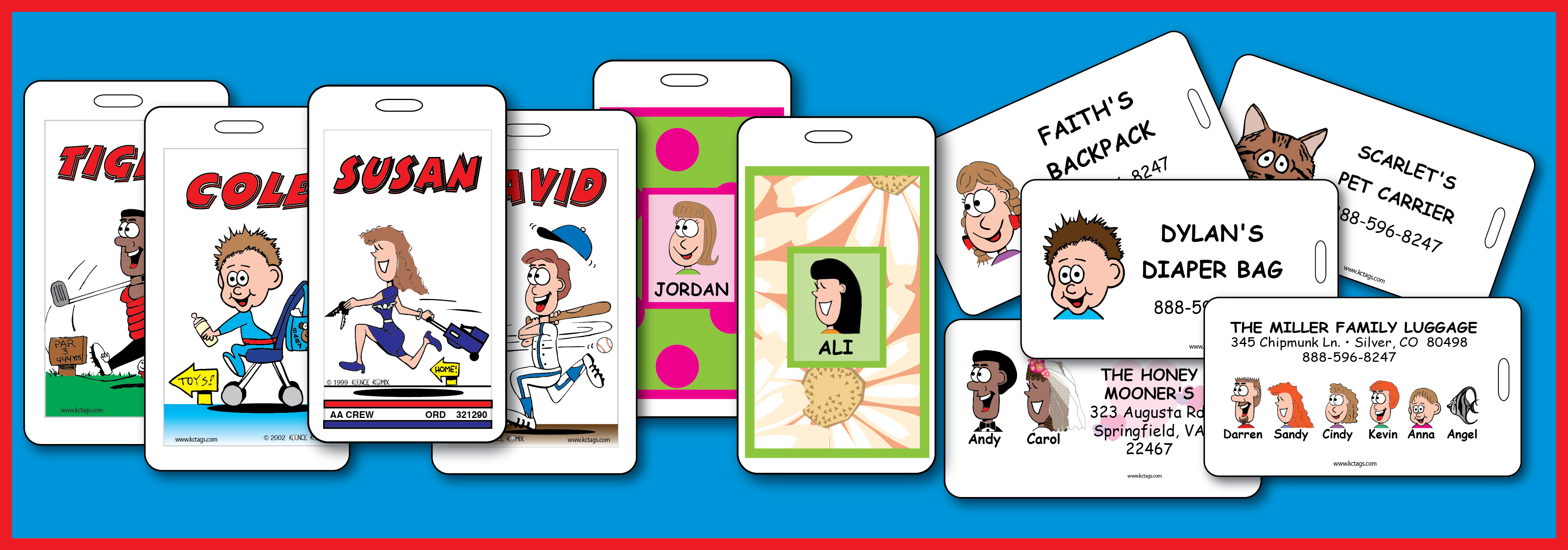 Personalized gifts products family cartoon