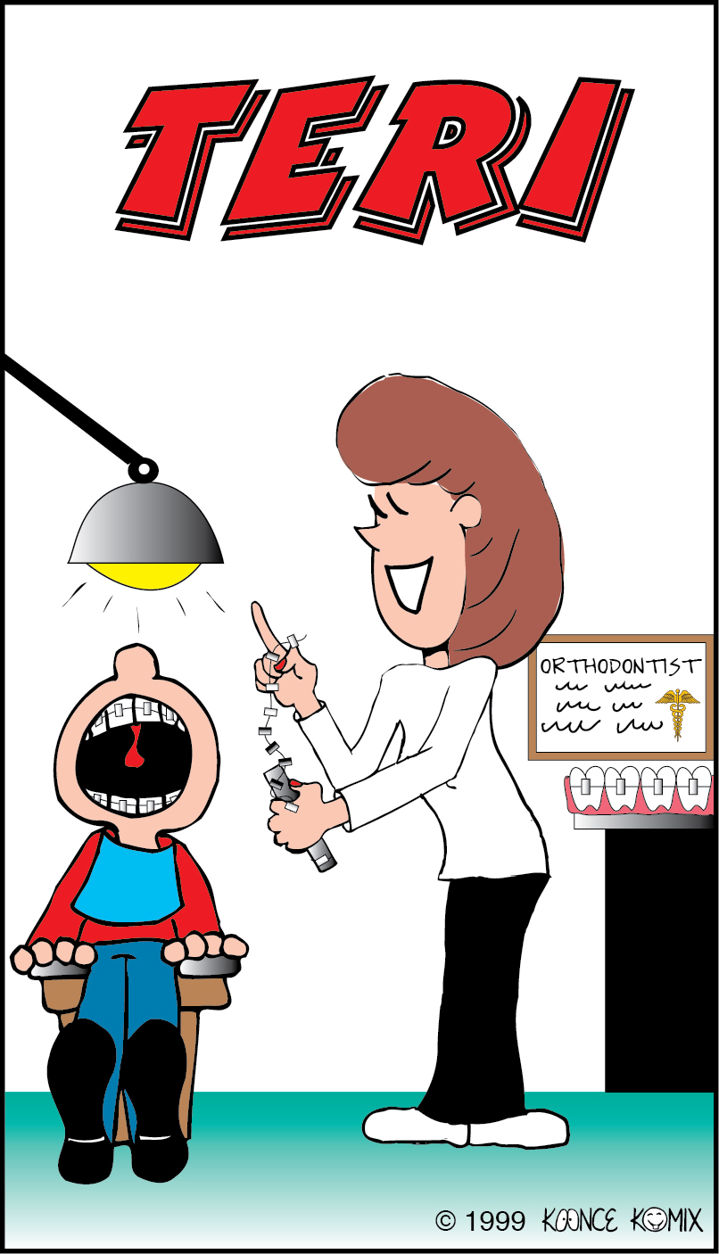 Orthodontist, Chris, Koonce, Personalized, Art, Family, Artist, Cartoon, Label, Gift, kcfunart